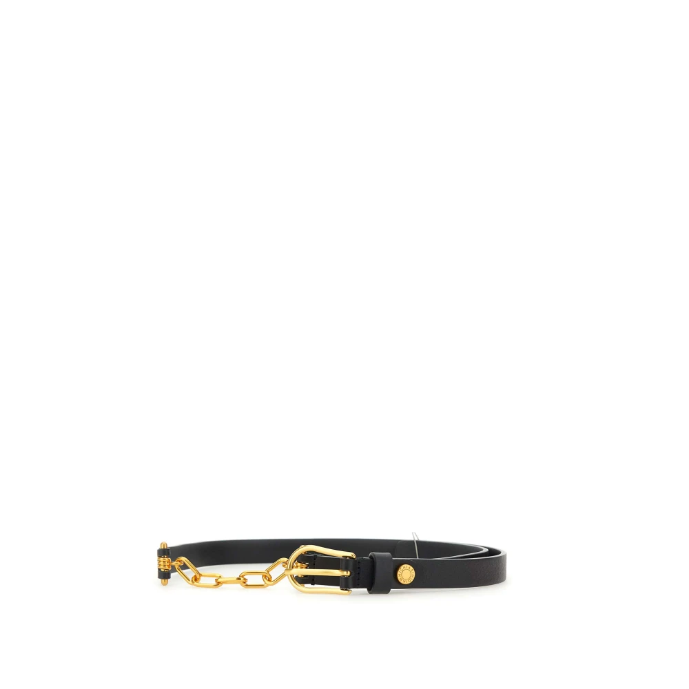 Gianni Chiarini Leren Riem met Antiek Gouden Gesp Black Dames