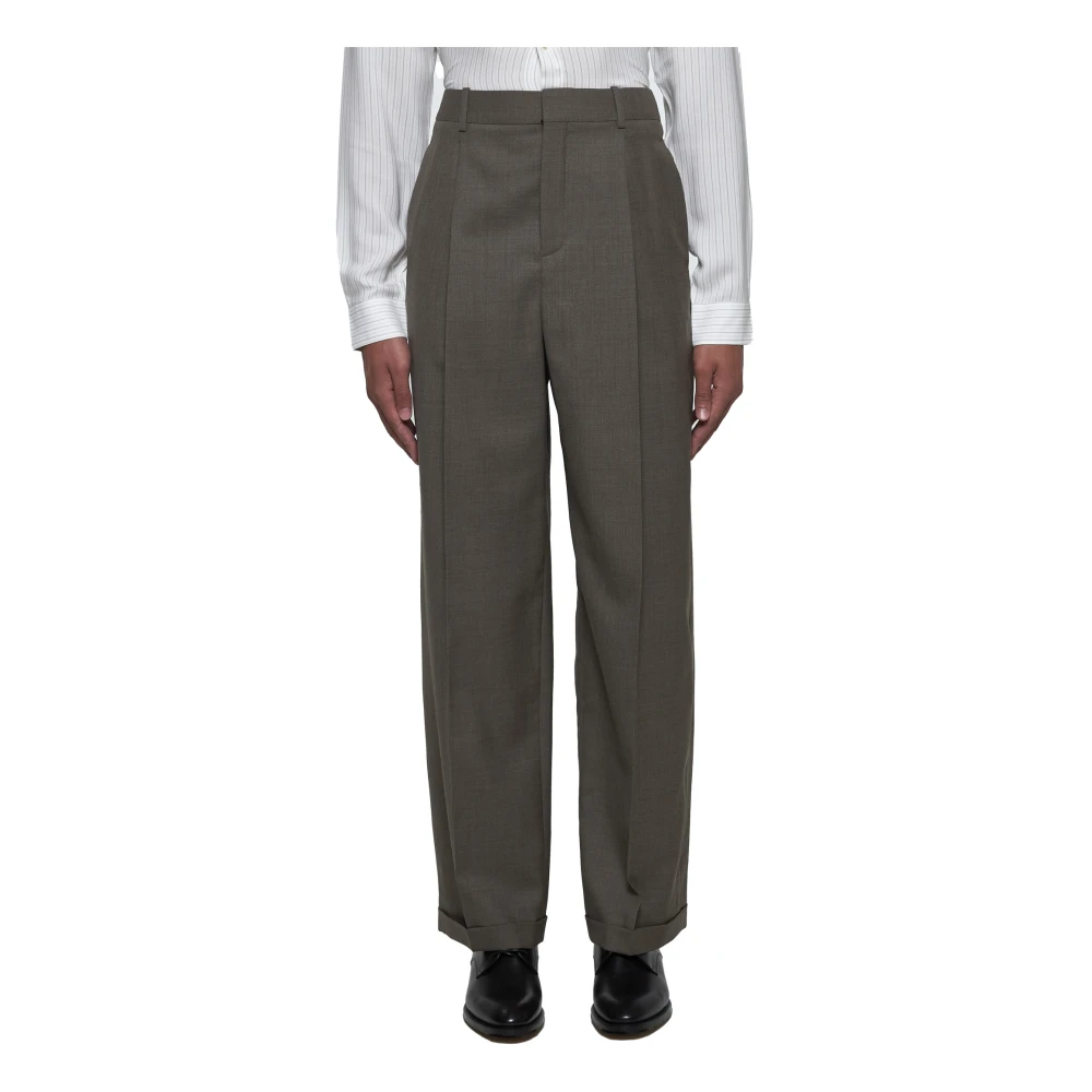 Saint Laurent Tailored Trousers Brown Heren