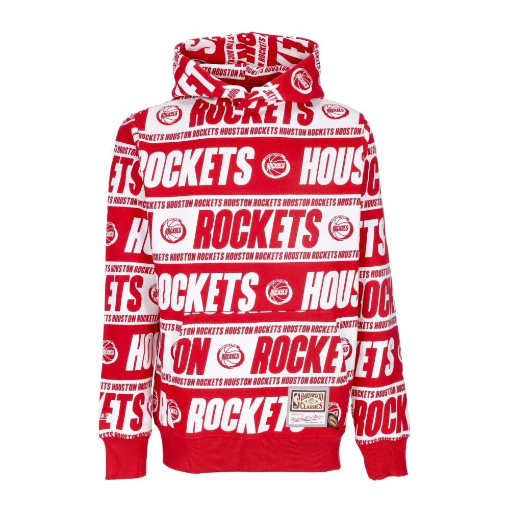 Mitchell & Ness Houston Rockets Hoodie Red Heren