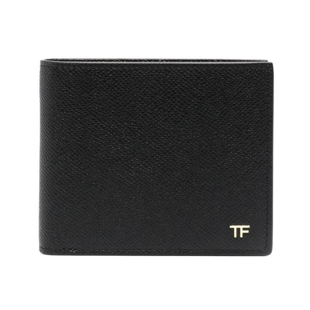 Tom Ford Men's Black Wallets & Cardholders, One Size, Leather Bi-Fold Wallet