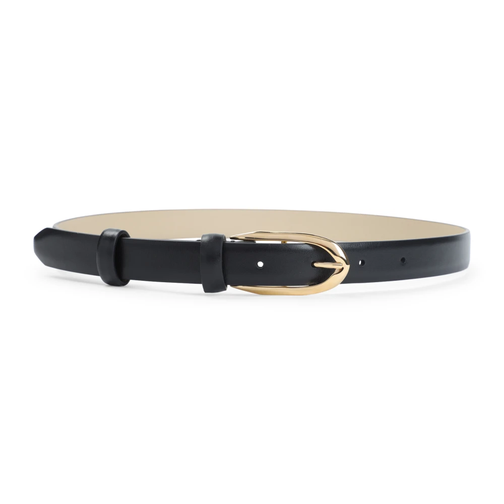 Givenchy Women's Black Calf Leather Buckle Belt