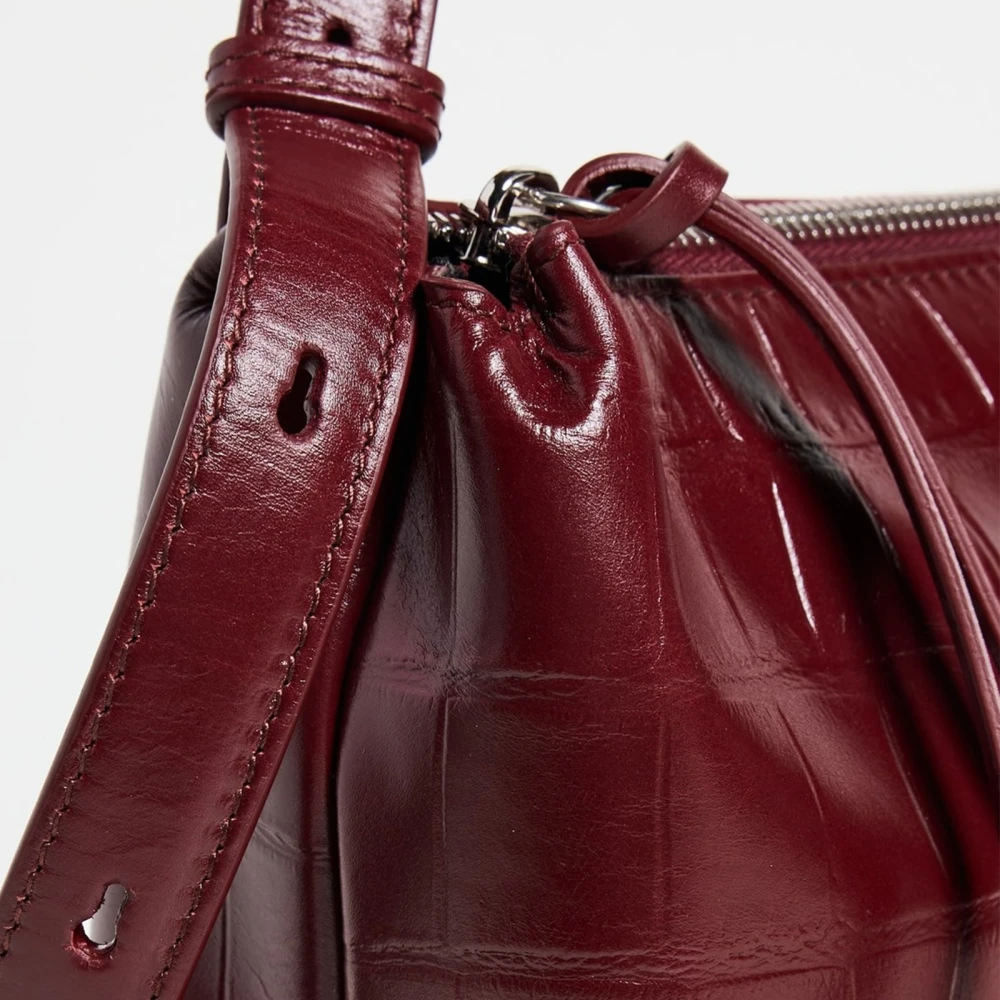 Jil Sander Empire SM Leren Tas Jasper Red Dames
