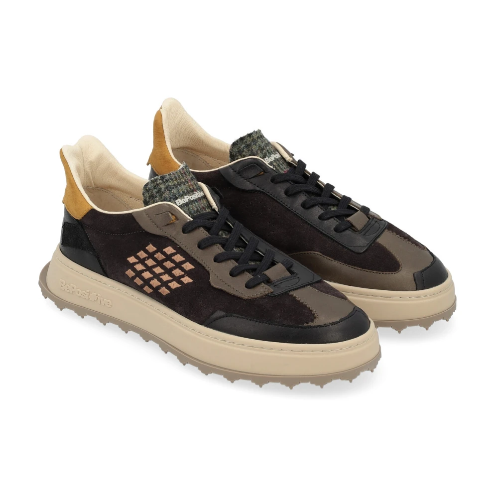 Be Positive Cuprace Basket Sneaker Zwart en Bruin Black Heren