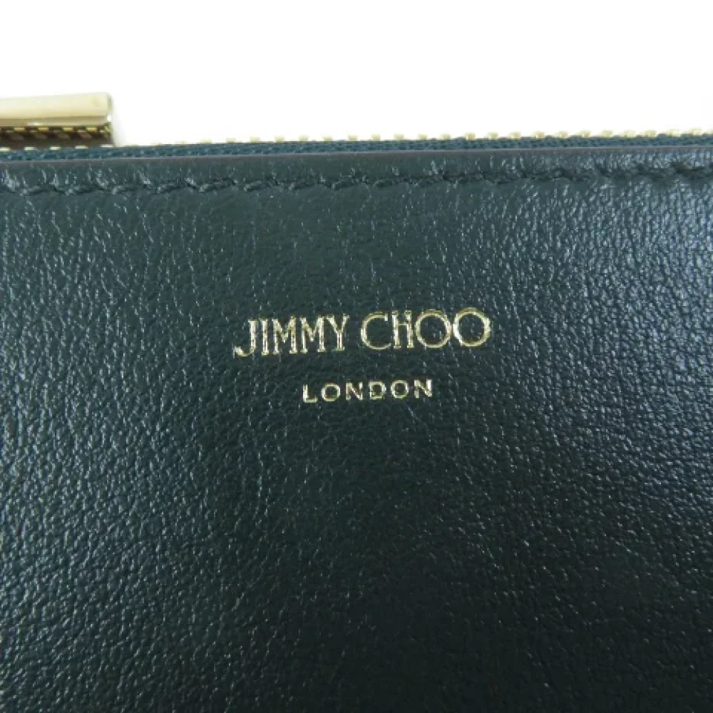Jimmy Choo Pre-owned Leather wallets Green Dames