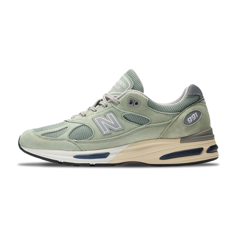 New Balance 991 V2 Made In Uk - Male - Running Shoes - Green - 10 Uk - Sport