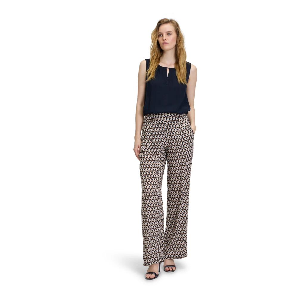 Betty Barclay Elegante Blouse met Ruches Blue Dames
