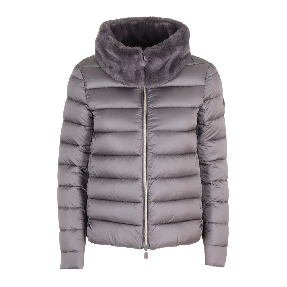 Save The Duck Stijlvolle MEI Jas voor Vrouwen Purple Dames