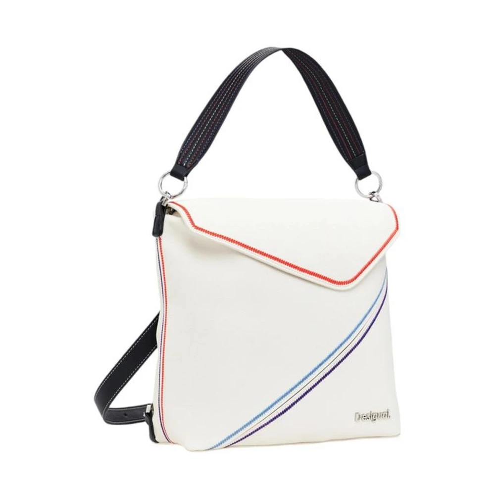 Desigual Minimalistische Polyurethaan Rugzak Dames Collectie Beige Dames