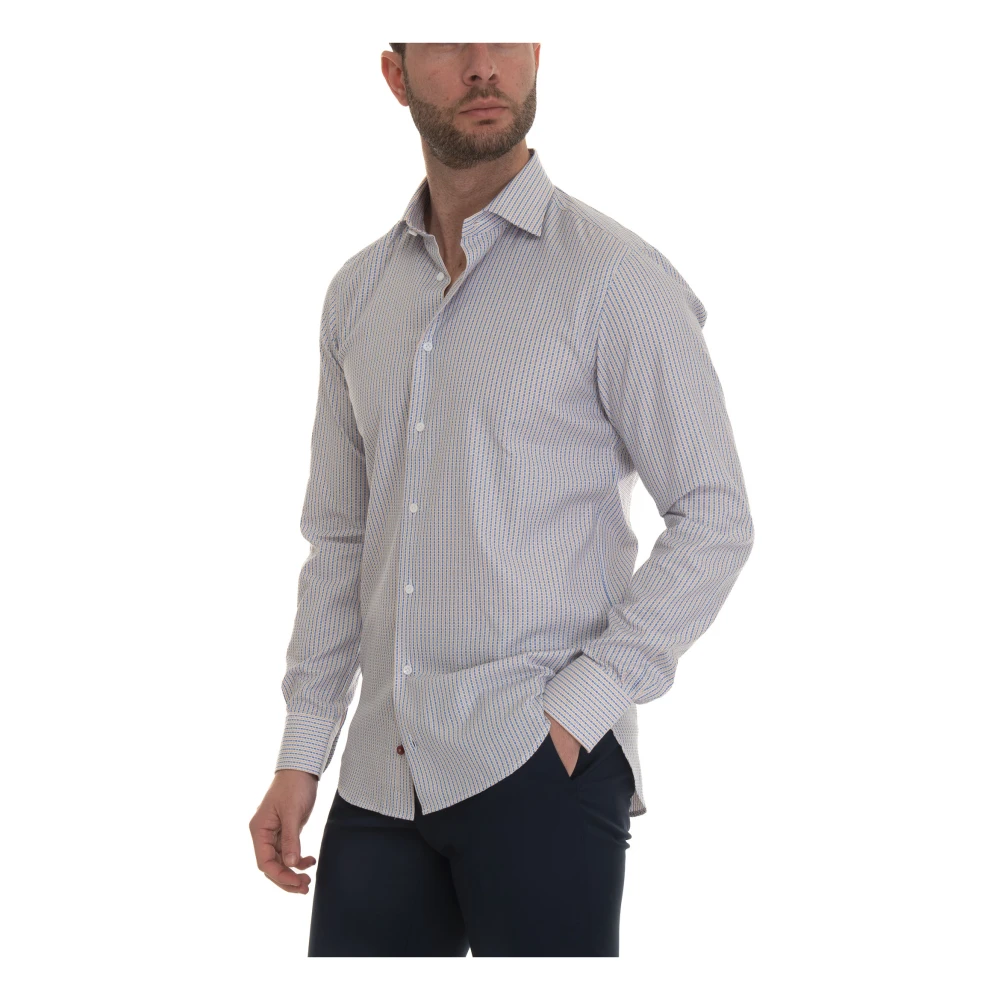 Càrrel Geometrische Fantasie Jurk Kraag Shirt Multicolor Heren