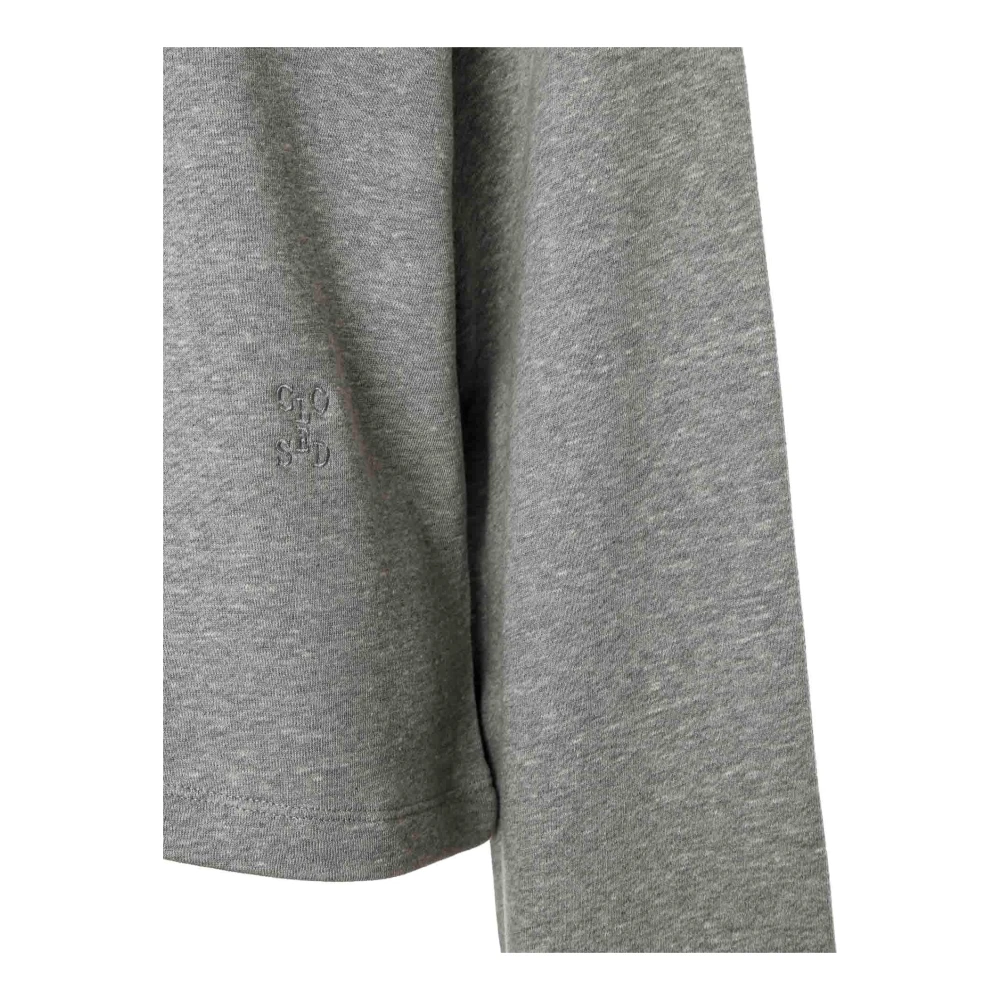 closed A-Lijn Sweatshirt met Wijde Mouwen Gray Dames