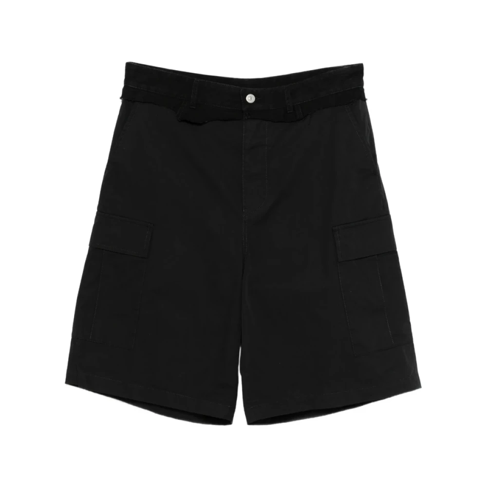 Mm6 Maison Margiela Men's Black Straight Leg Shorts