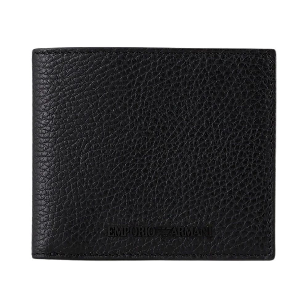 Emporio Armani Stijlvolle Portemonnees en Kaarthouders Black Heren