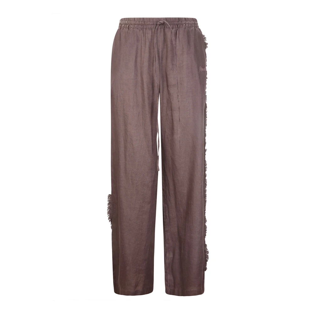 P.a.r.o.s.h. Straight Trousers Brown Dames