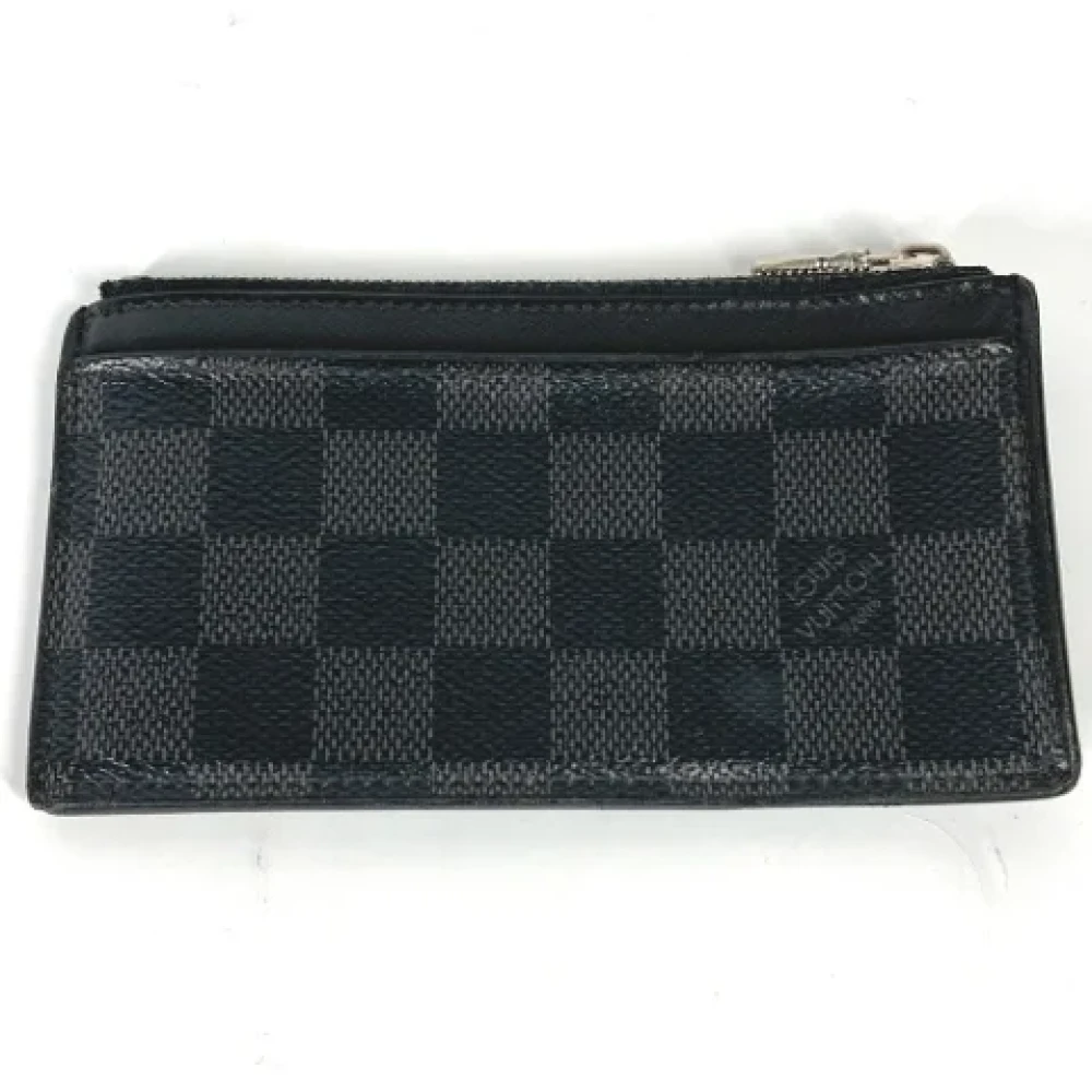 Louis Vuitton Vintage Pre-owned Fabric wallets Black Heren