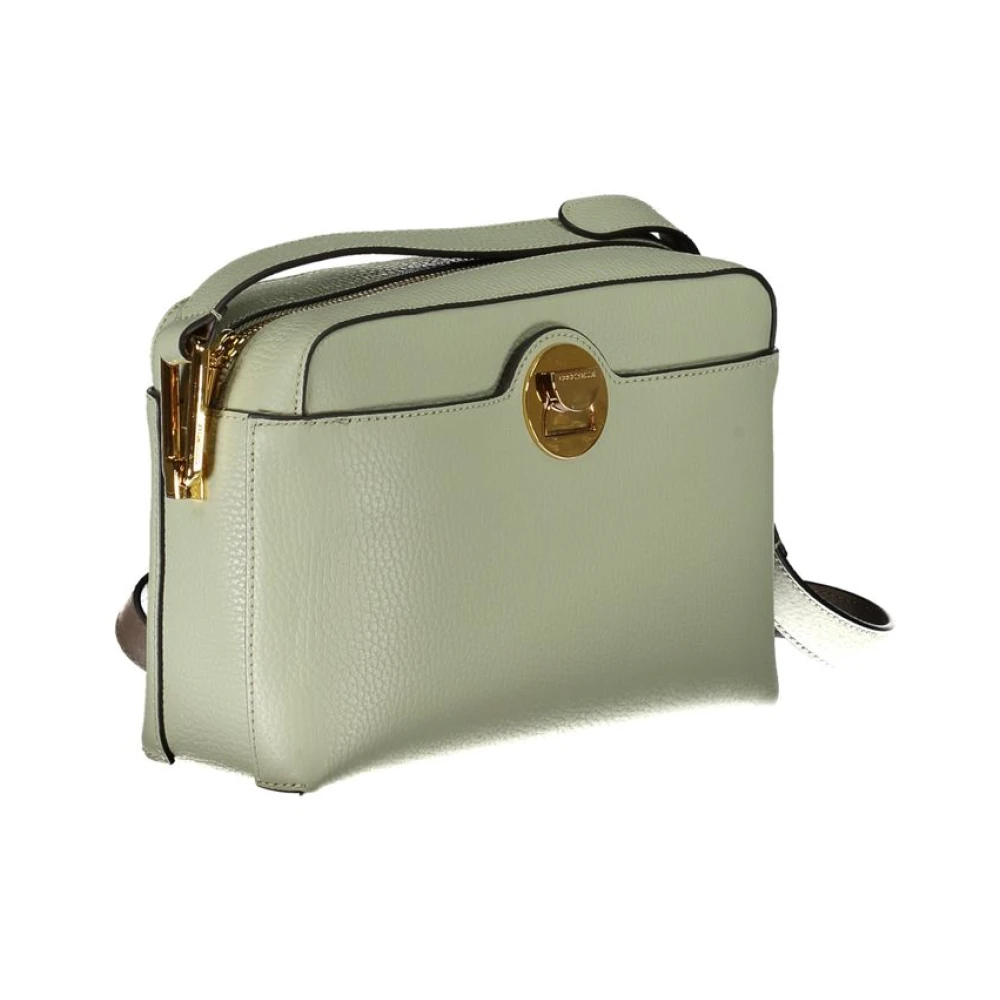 Coccinelle Verstelbare Schoudertas Contrast Details Rits Draaisluiting Green Dames