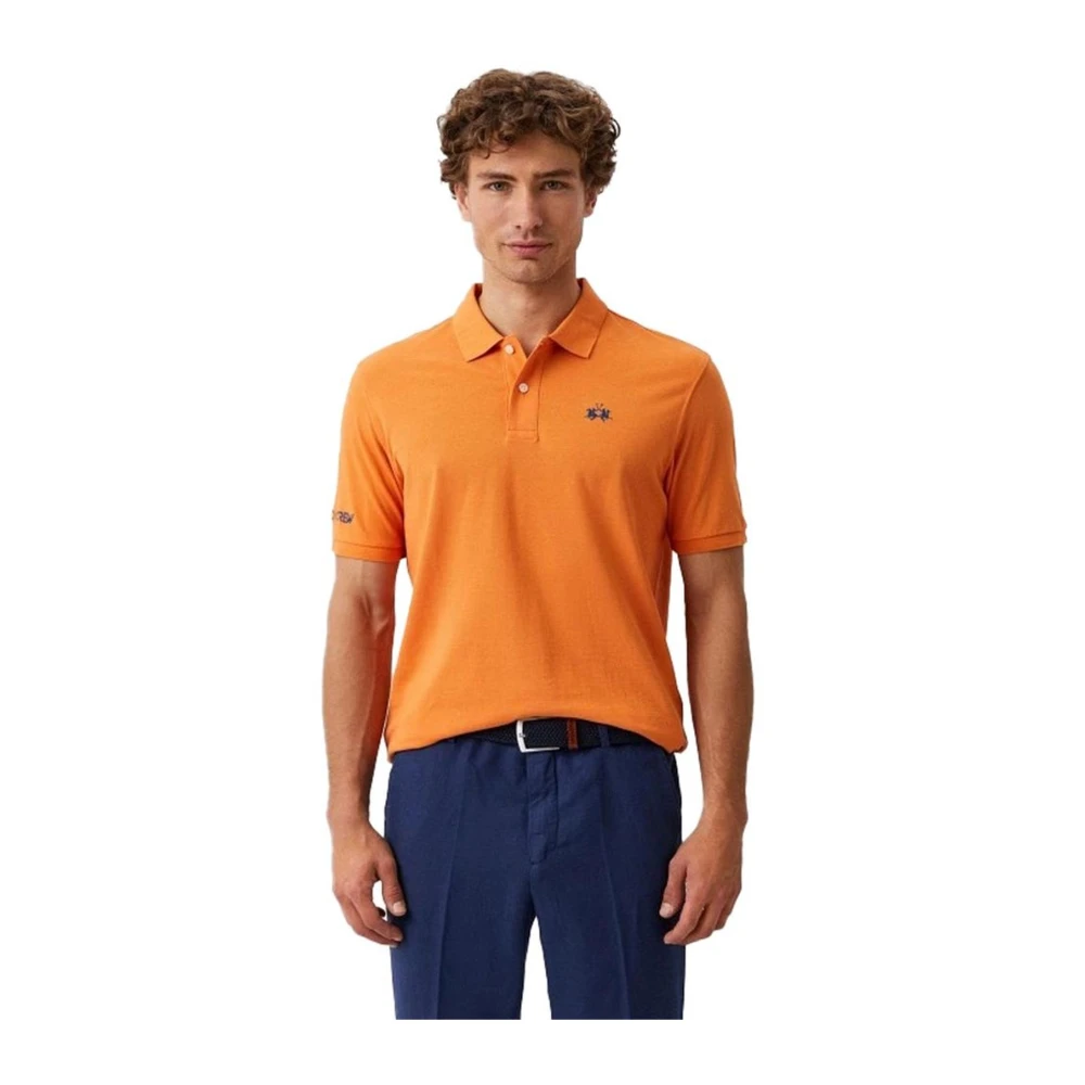 LA MARTINA Polo Shirts Orange Heren