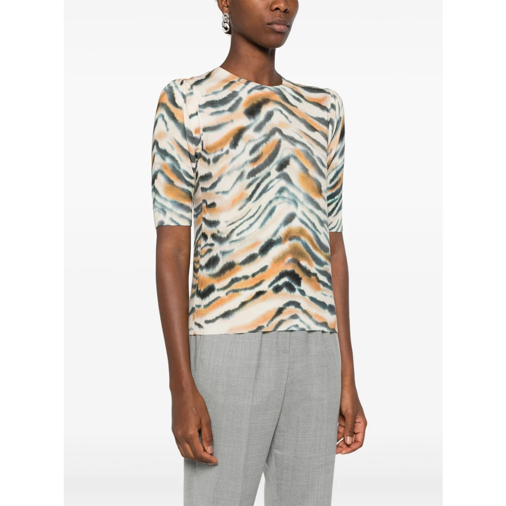 Twinset Trui met Tijgerprint Multicolor Dames