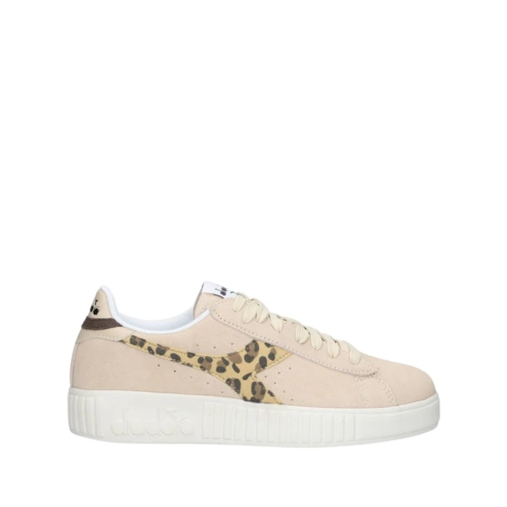 Diadora Game Step Suede Animalier Sneakers Dames Schoenen Beige