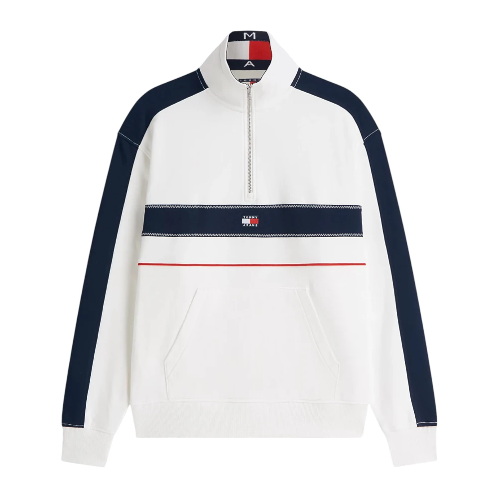 Tommy Jeans Uomo Bianco Felpe, M, New,