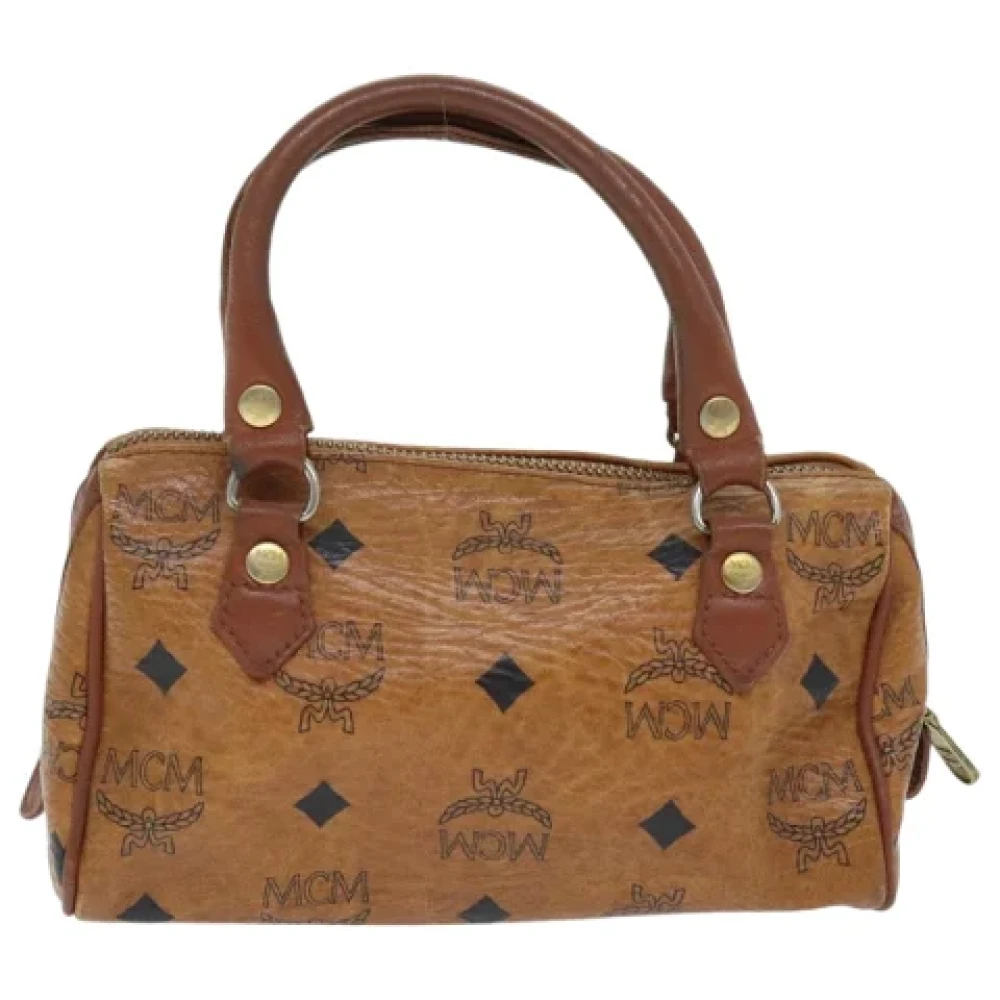 MCM Pre-owned Leather handbags Brown Dames