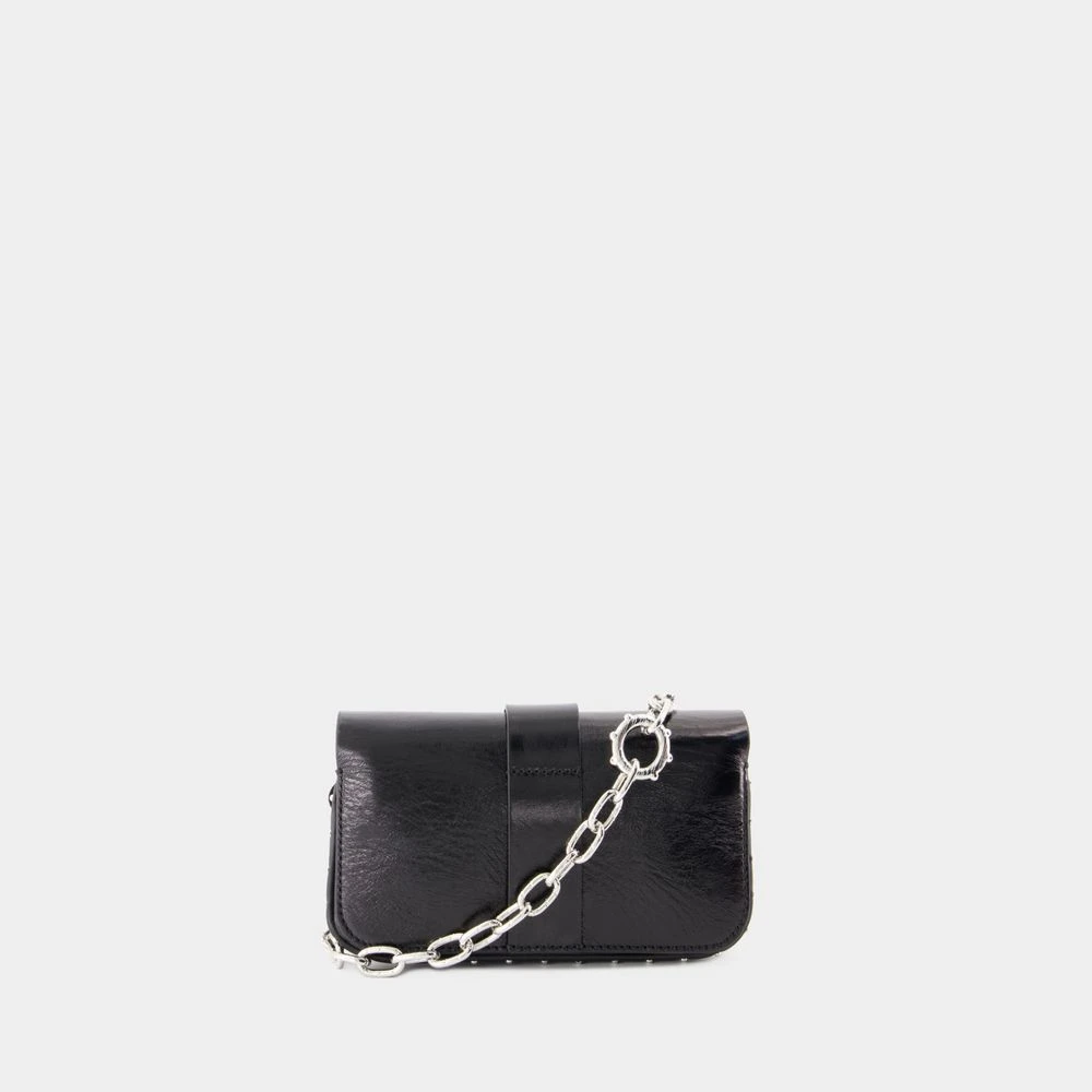 Zadig & Voltaire Zwarte leren crossbody tas Black Dames
