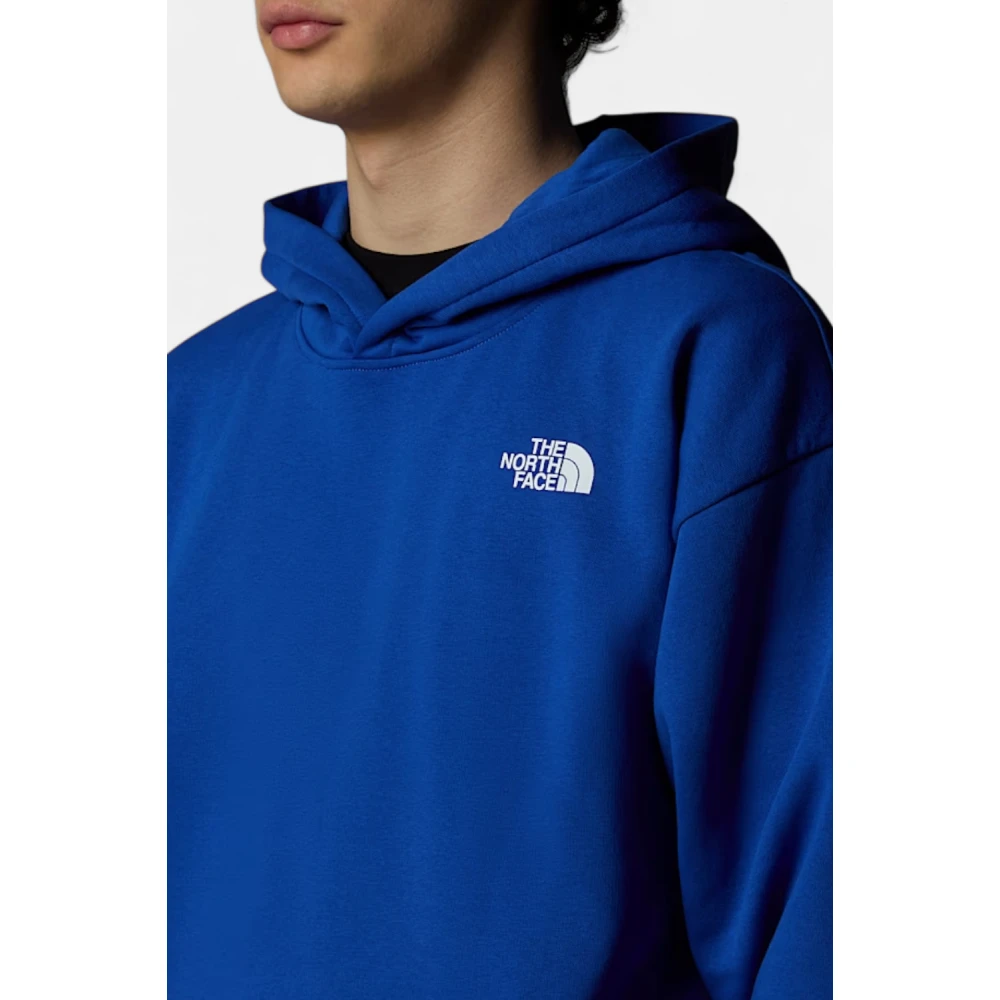 The North Face Hoodie met Voorzak en Logo Blue Heren