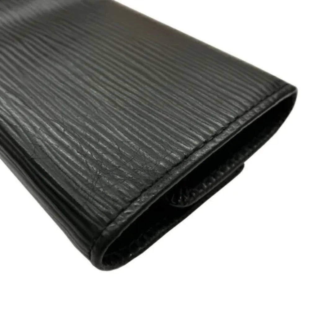 Louis Vuitton Vintage Pre-owned Leather key-holders Black Dames