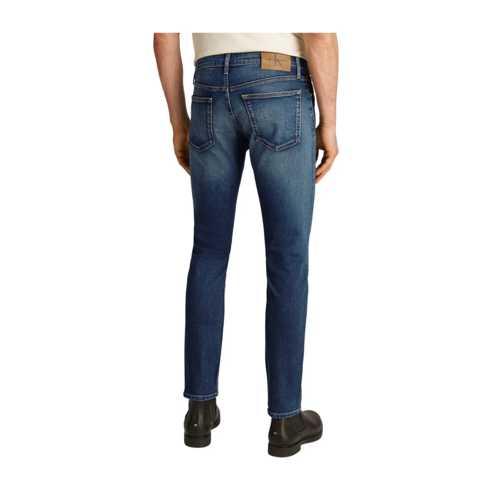 Calvin Klein Authentieke Straight Leg Blauwe Jeans Blue Heren