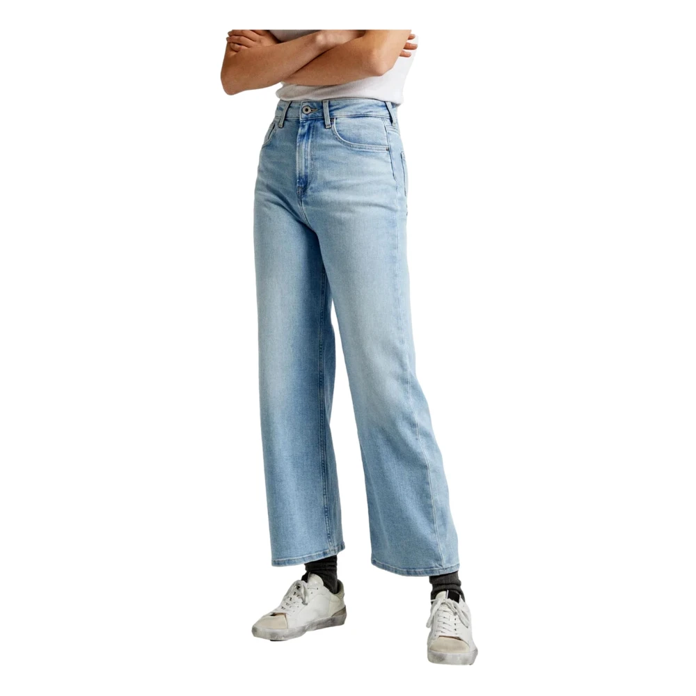 Pepe Jeans Wide Leg Dames Jeans Blue Dames