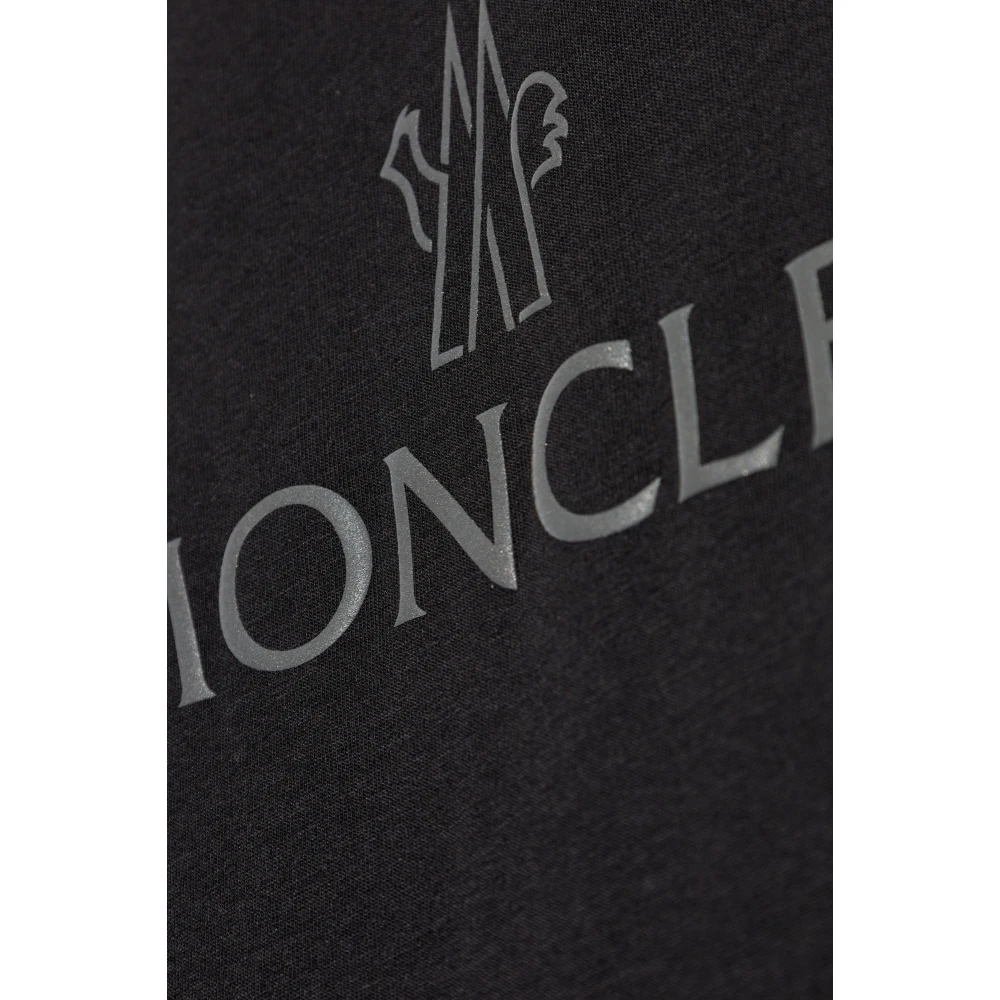 Moncler T-shirt met logo Black Heren