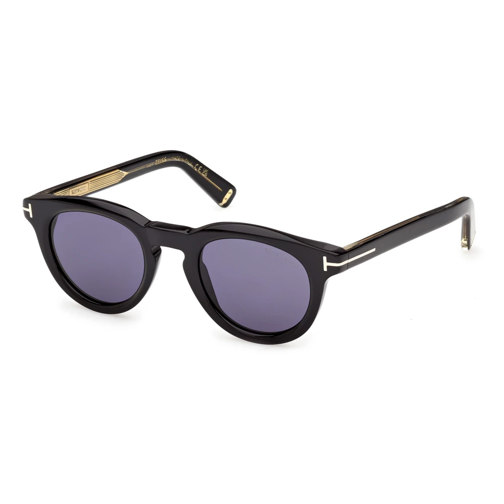 Tom Ford Unisex Black Icon Round Sunglasses