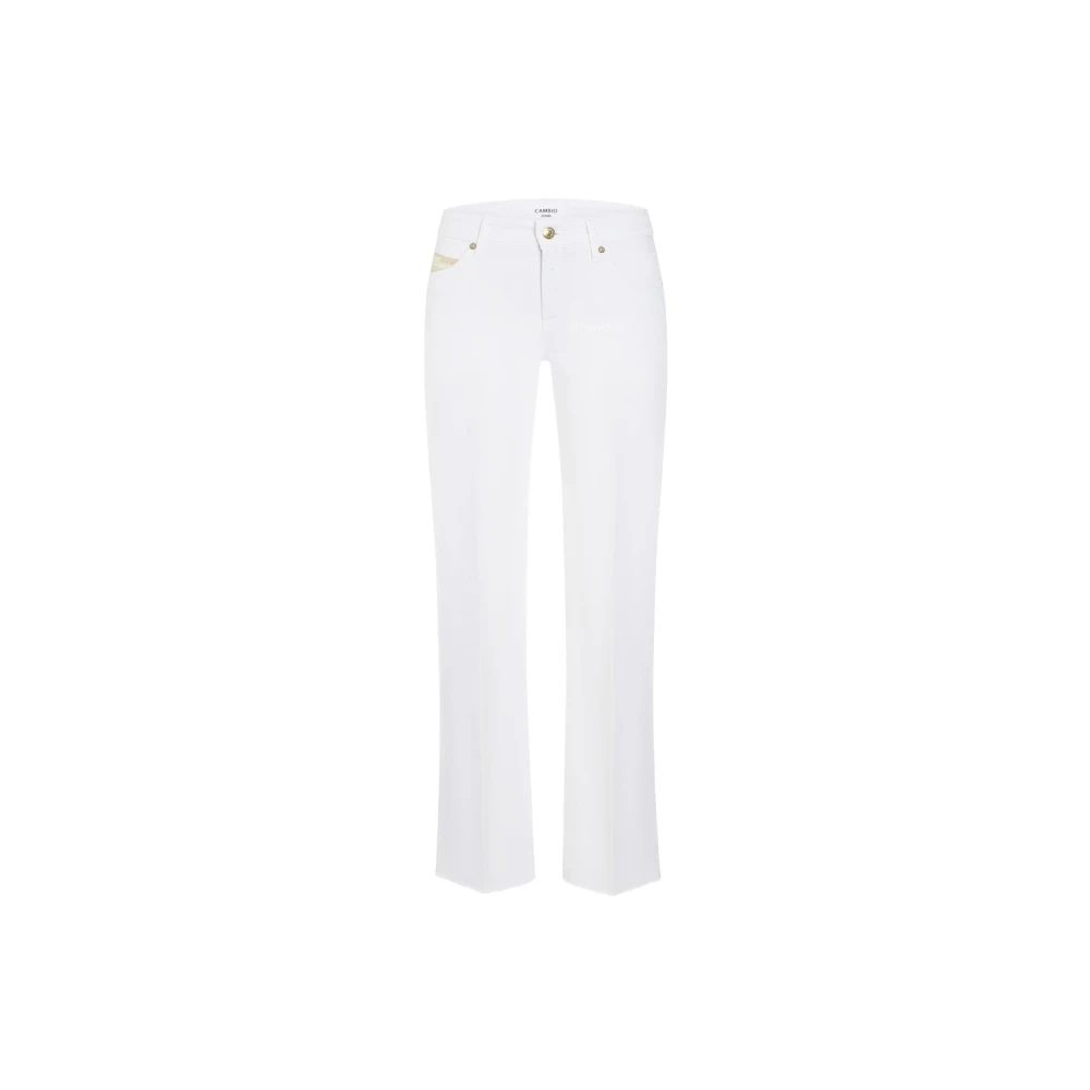 CAMBIO Wijde Witte Jeans Trendy Zomercollectie White Dames