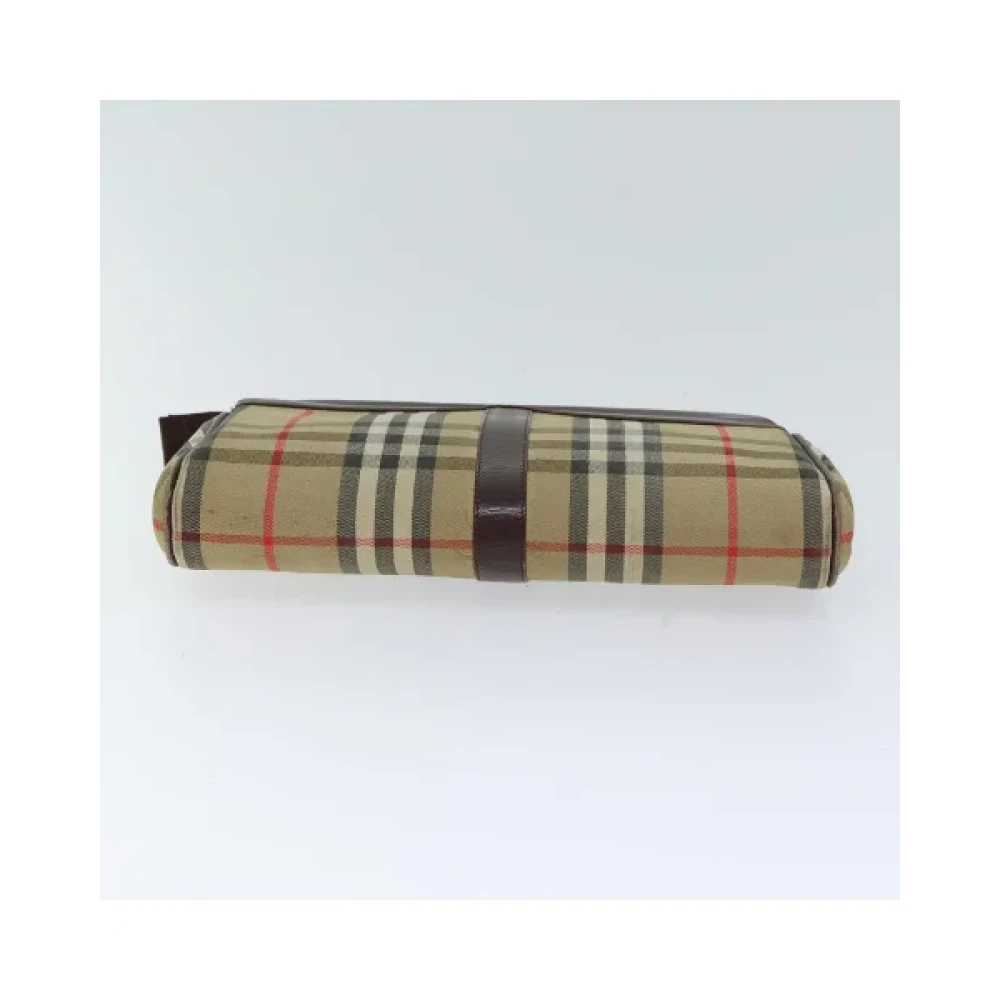Burberry Vintage Pre-owned Cotton clutches Beige Dames
