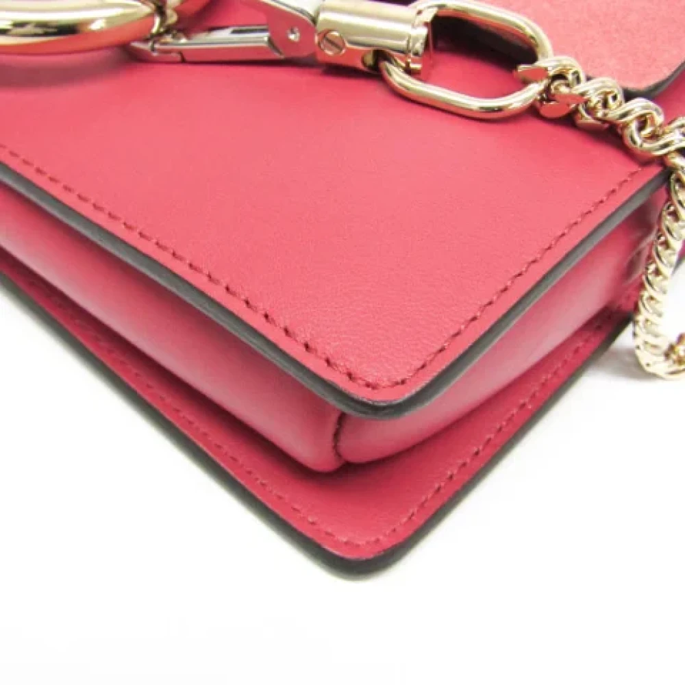 Chloé Pre-owned Leather shoulder-bags Pink Dames