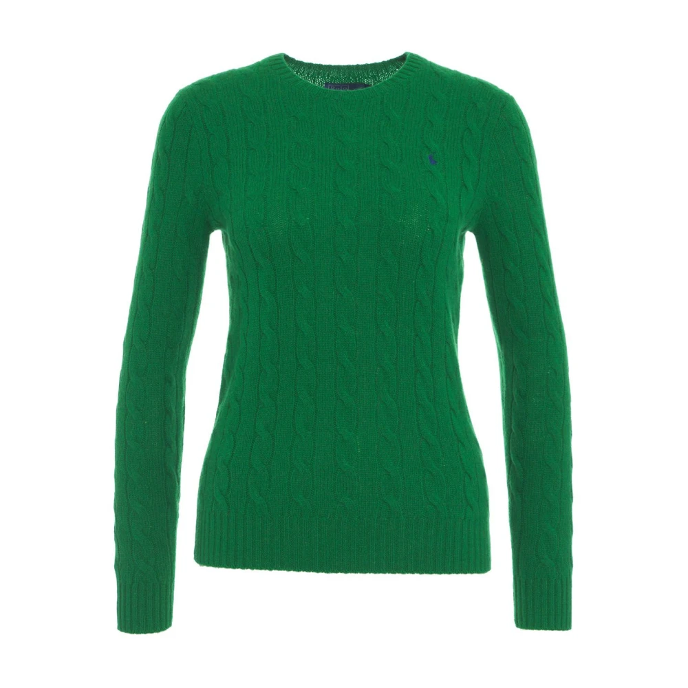 Polo Ralph Lauren Groene Kabeltrui Sweater Aw24 Green Dames