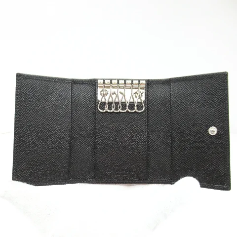 Bvlgari Vintage Pre-owned Leather key-holders Black Heren