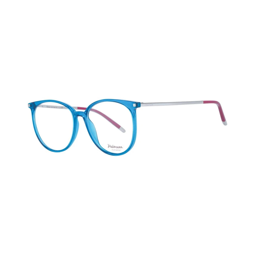 Ana Hickmann Blauwe Ronde Acetaat Optische Frames voor Vrouwen Blue Dames