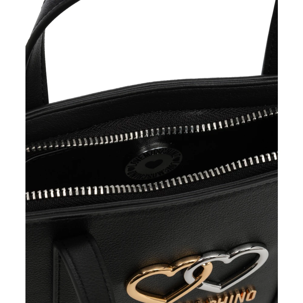 Love Moschino Handtas met Verstelbare Band en Ritssluiting Black Dames