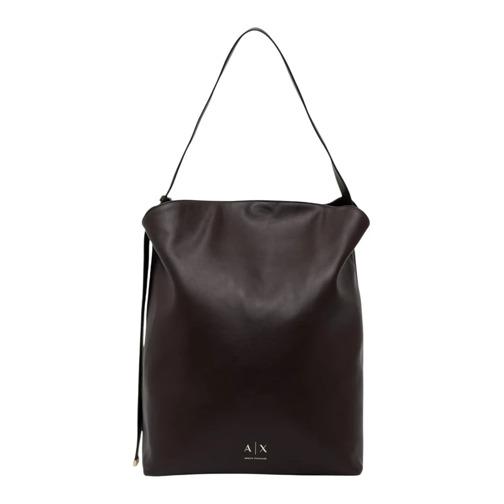 Armani Exchange Hobo Shoulder Bag - Female - Shoulder Bags - Brown - One Size - Bags