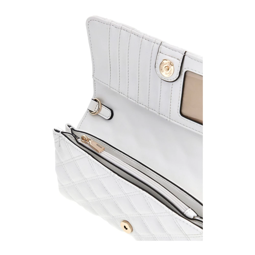 Guess Witte Spark Micro Mini Schoudertas White Dames