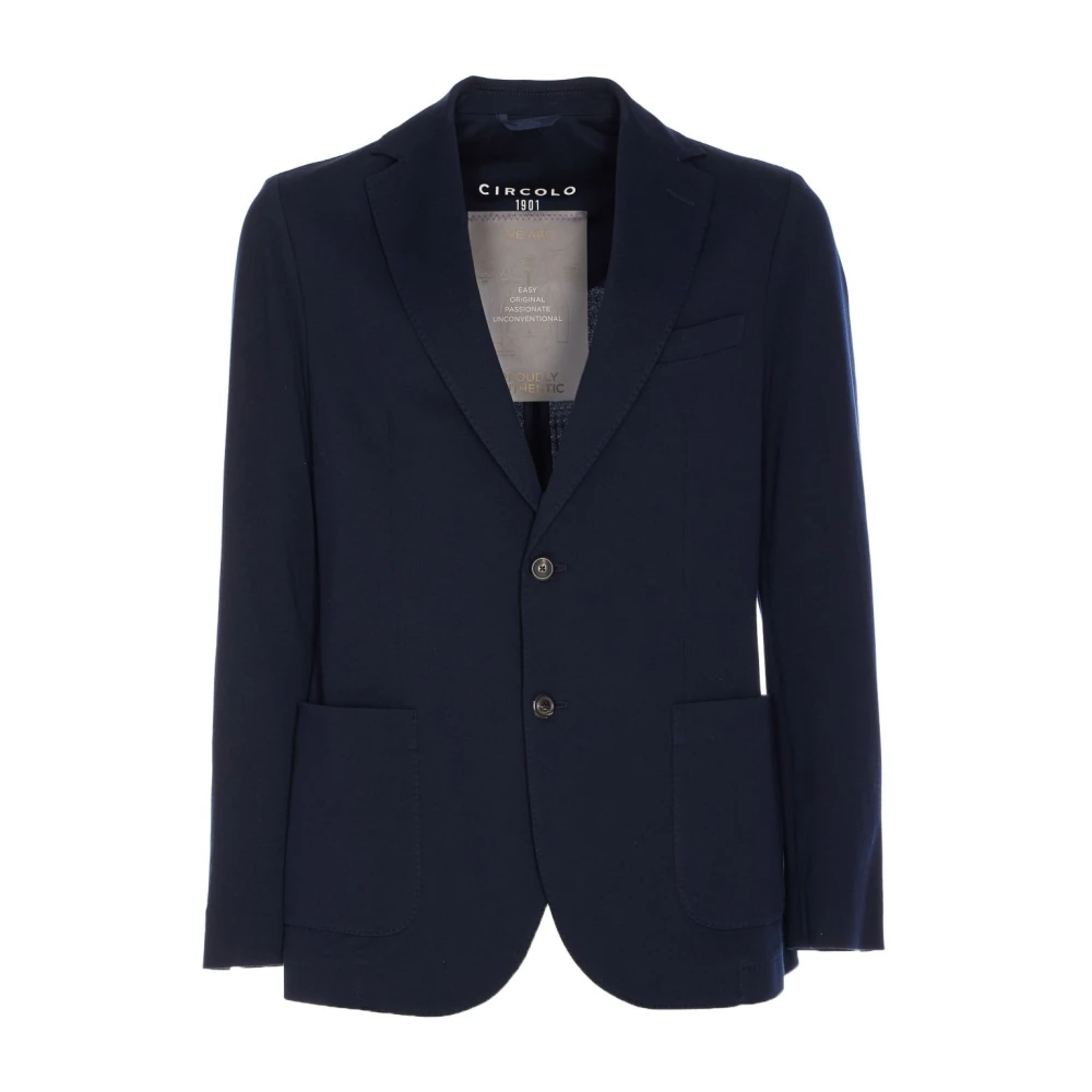 Circolo 1901 Blauw Klassiek Reversjasje Blue Heren