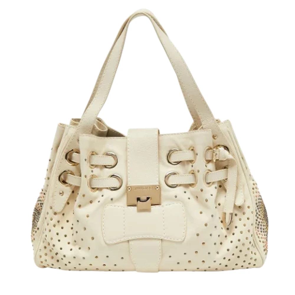 Jimmy Choo Pre-owned Leather totes White Dames