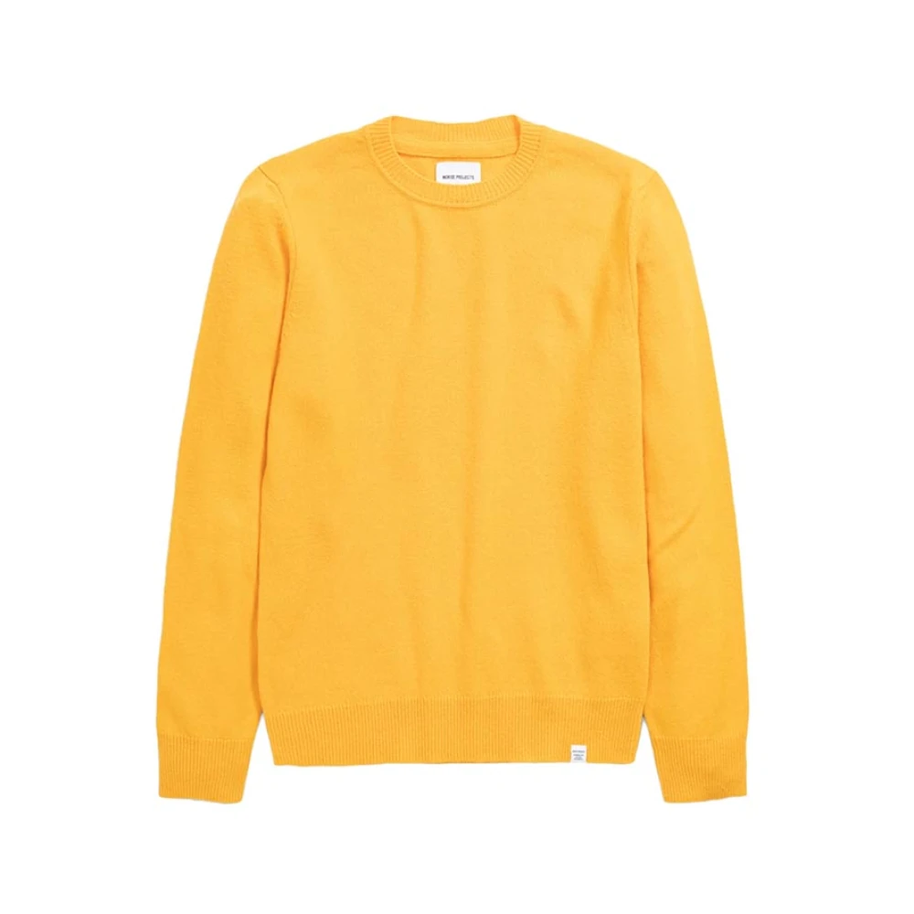 Norse Projects Lamswol Crew Industrieel Geel Sweater Yellow Heren