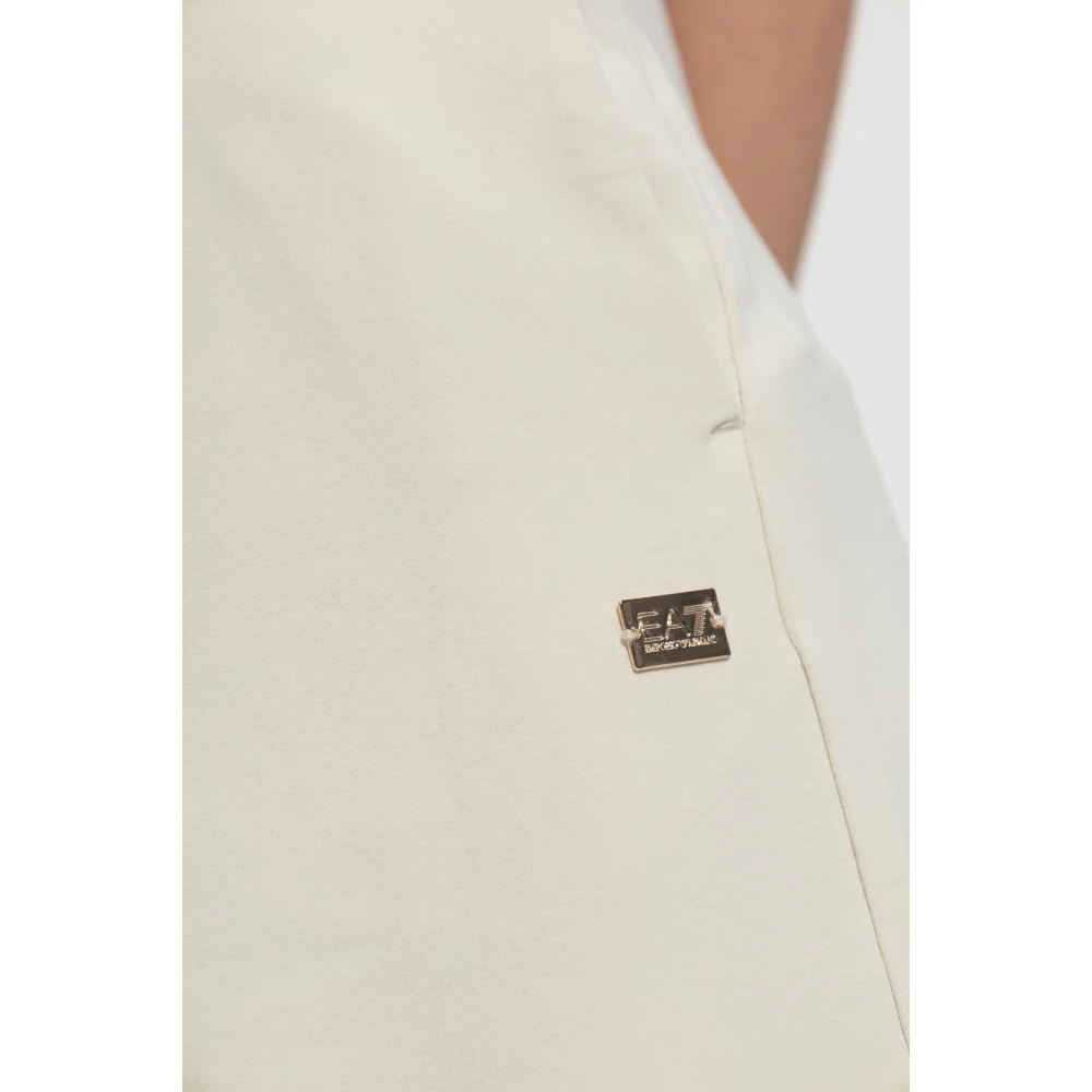 Emporio Armani EA7 Sweatpants uit de collectie Beige Dames