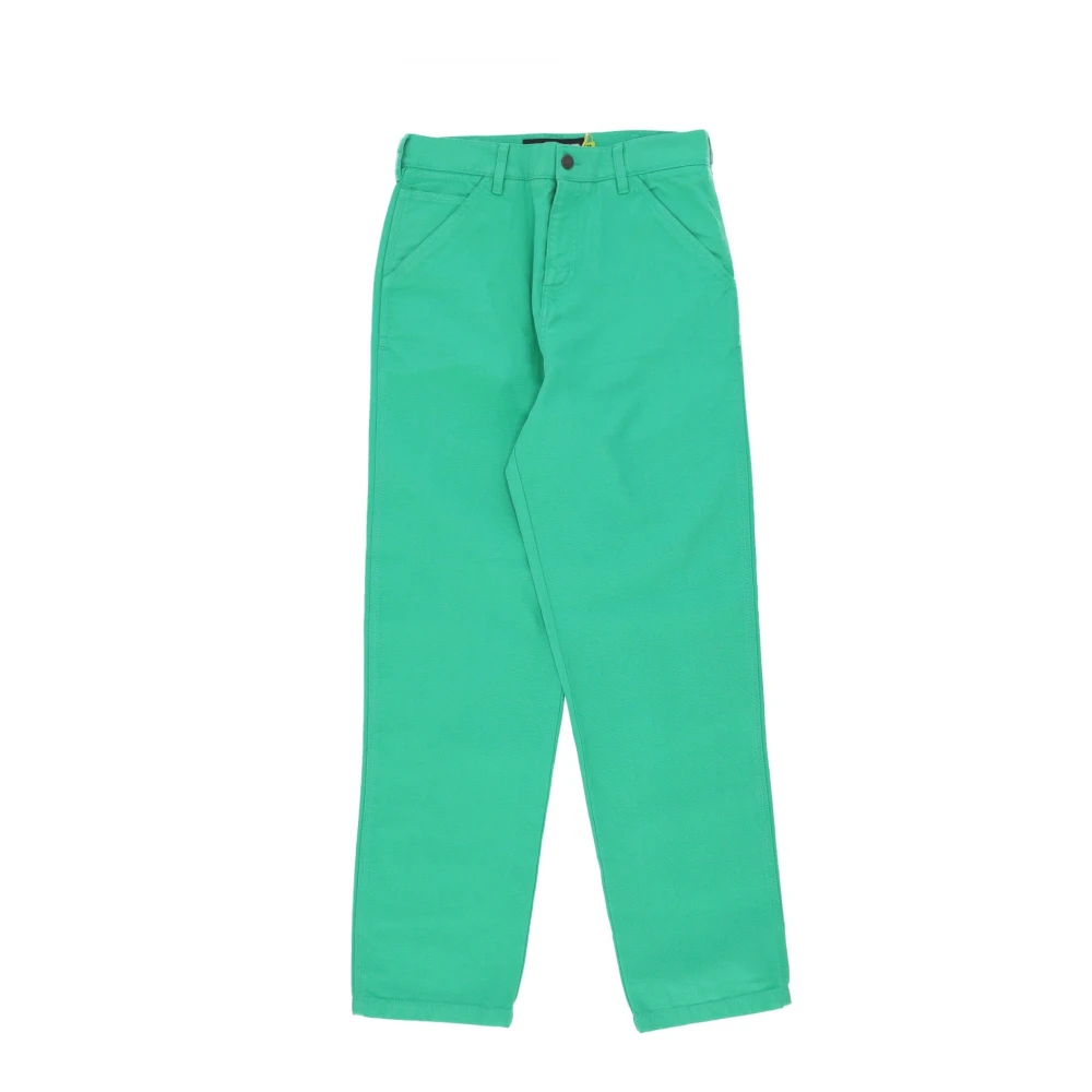 Iuter Men's Green Canvas Work Trousers Straight Leg - Straight Trousers - W34 - Trousers