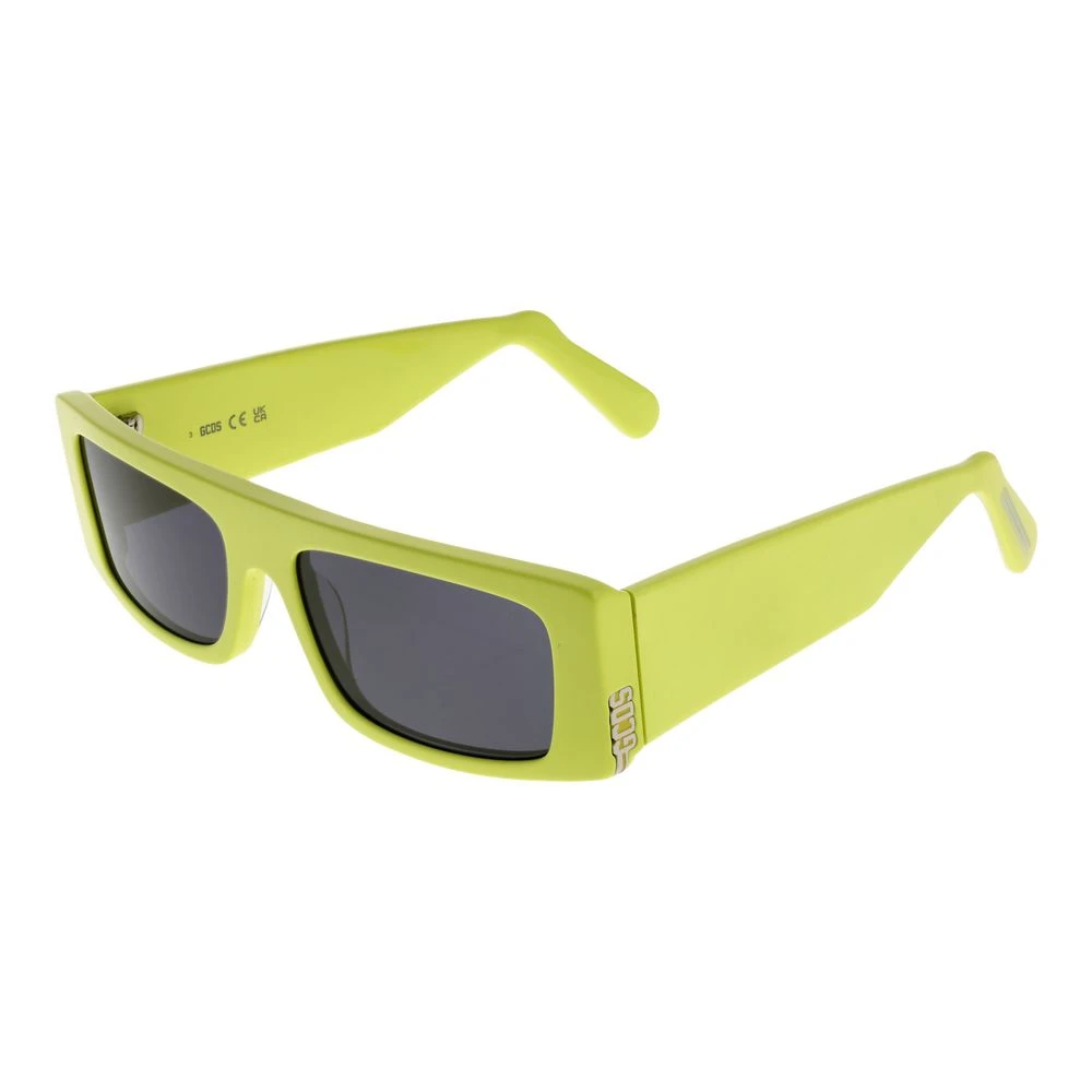 Gcds Unisex Green Sunglasses Rectangular Style