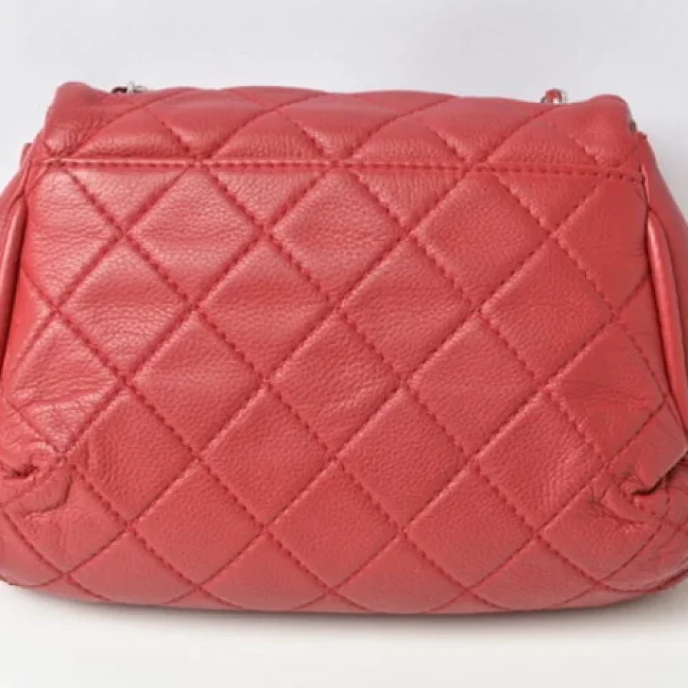 Chanel Vintage Pre-owned Leather shoulder-bags Red Dames
