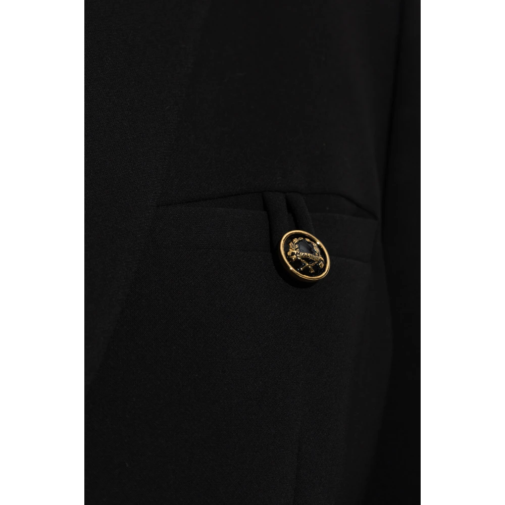 Moschino Blazer met zakken Black Dames