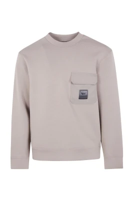 Crewneck Sweatshirt med bröstficka