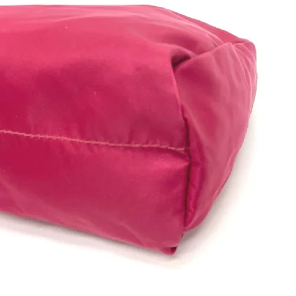 Prada Vintage Pre-owned Nylon pouches Red Dames